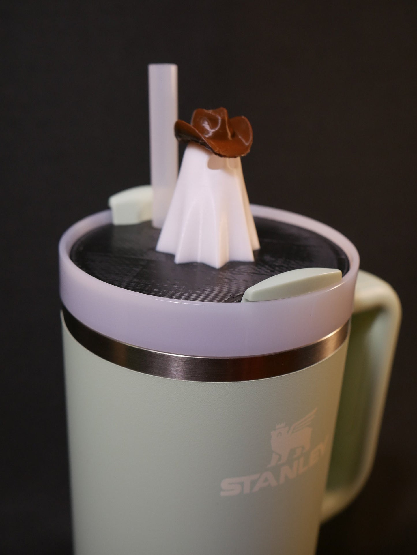 Western Cowboy & Cowgirl Ghost Stanley Lid Topper