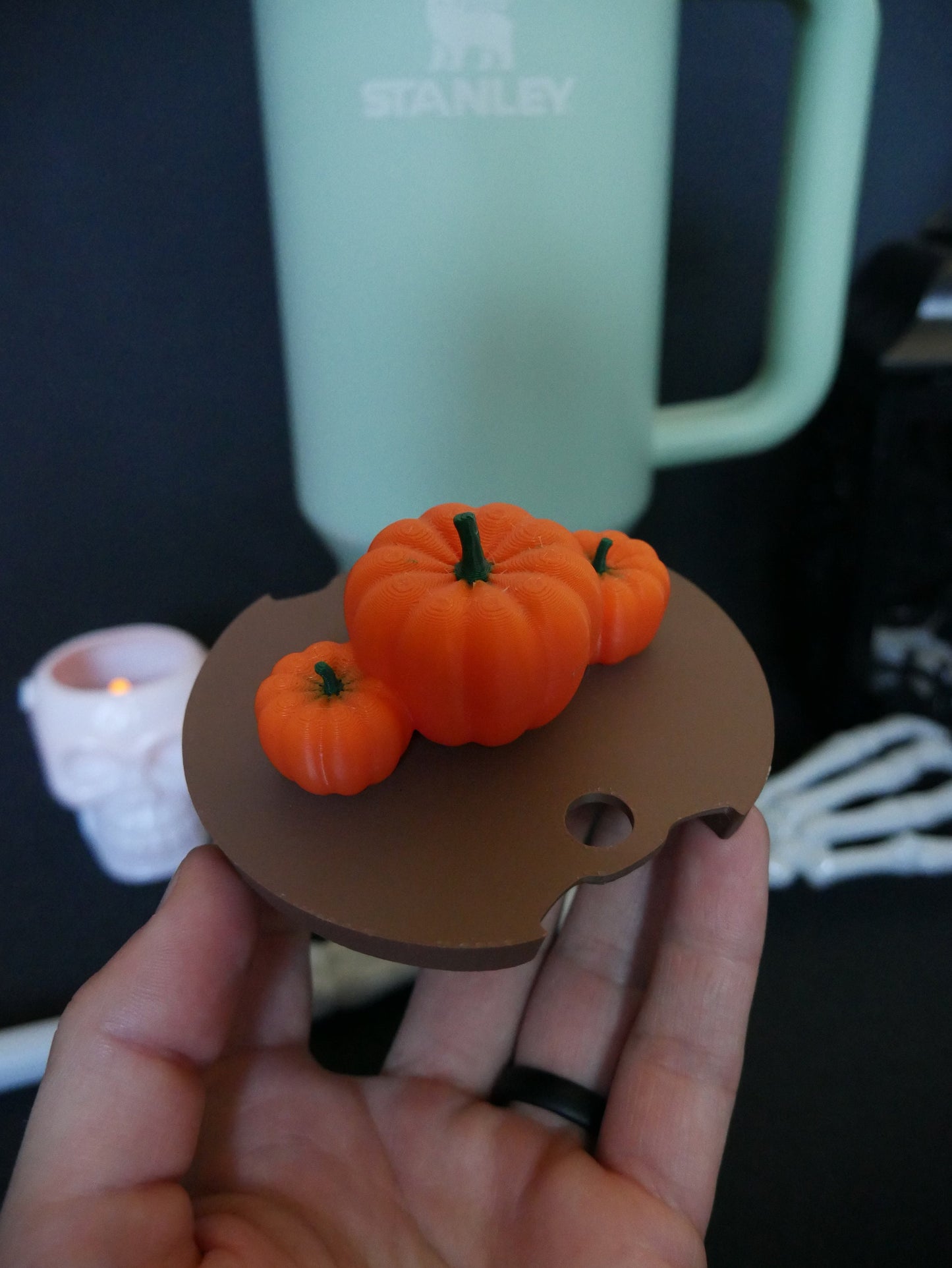 Pumpkin Trio Stanley Lid Topper