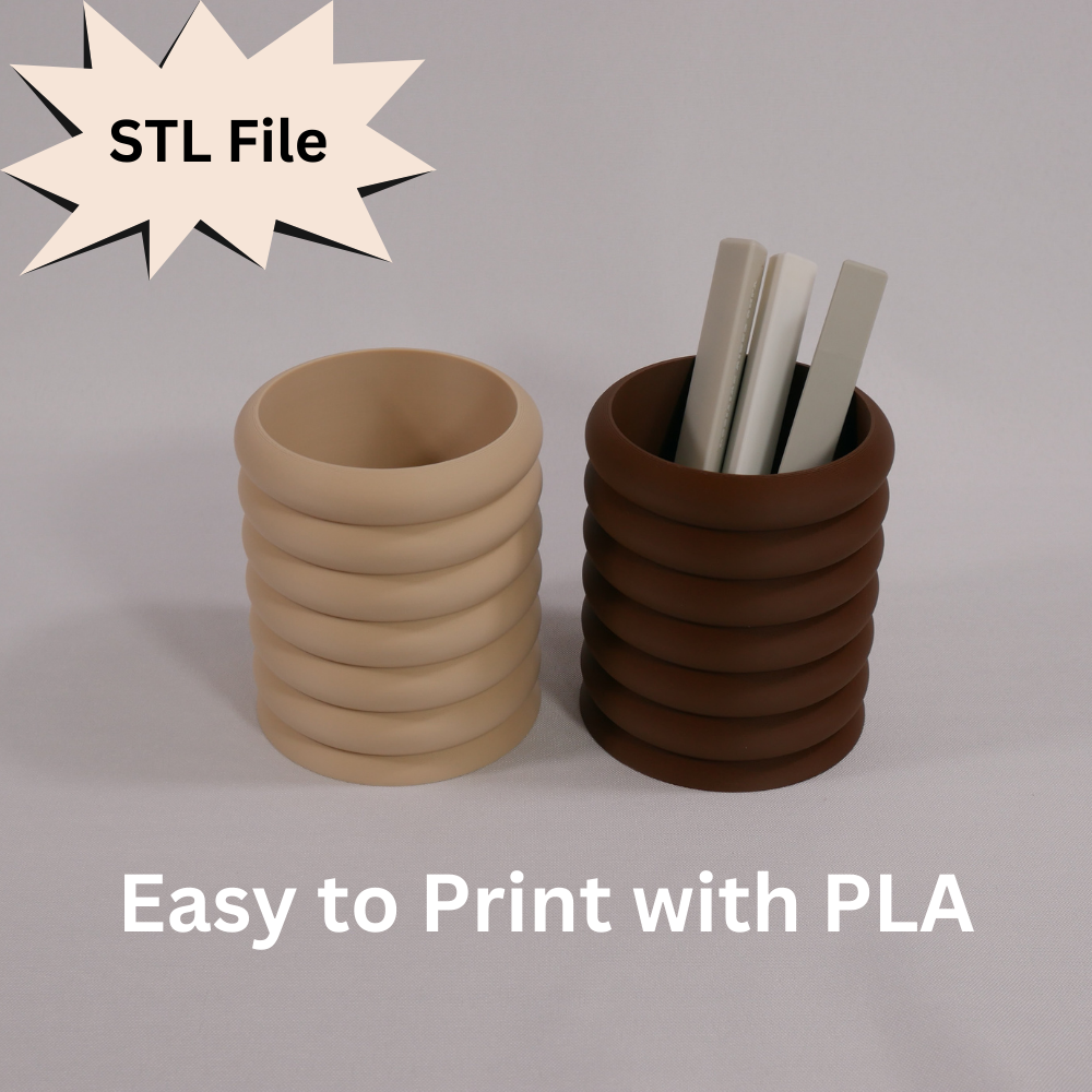 Bubble Pen Holder STL File For 3D Printing