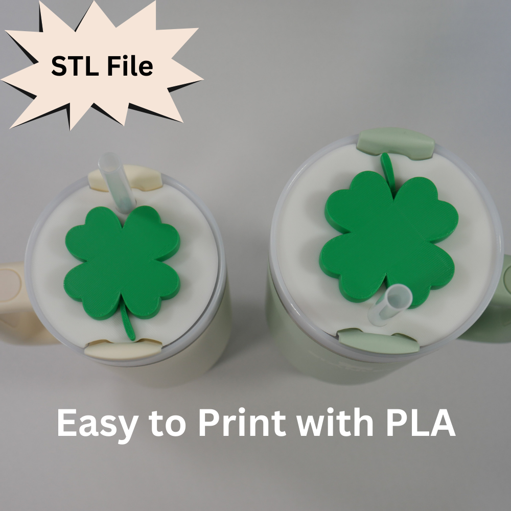 Shamrock Stanley Cup Topper STL File for 3D Printing