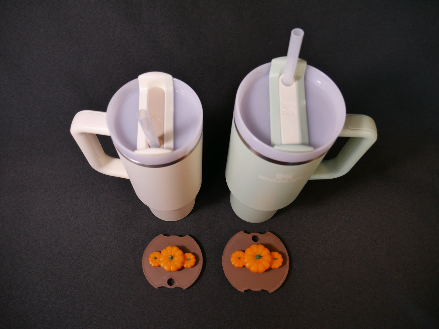 Halloween Pumpkin Trio Stanley Cup Topper STL File for 3D Printing