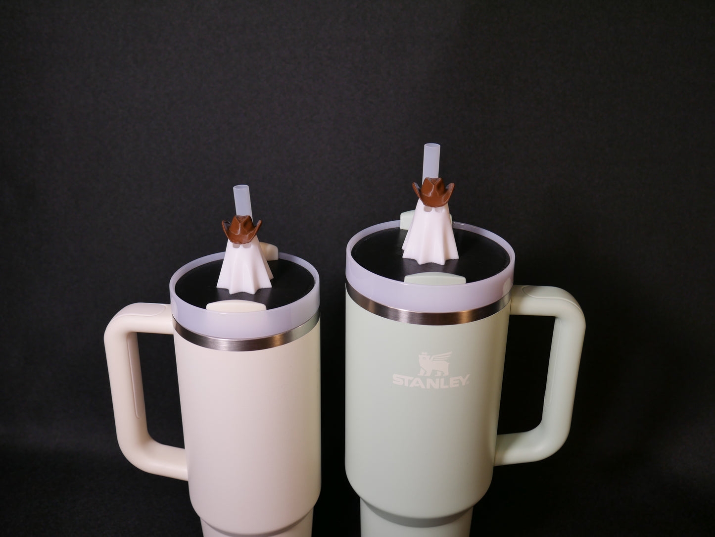 Western Cowboy & Cowgirl Ghost Stanley Lid Topper