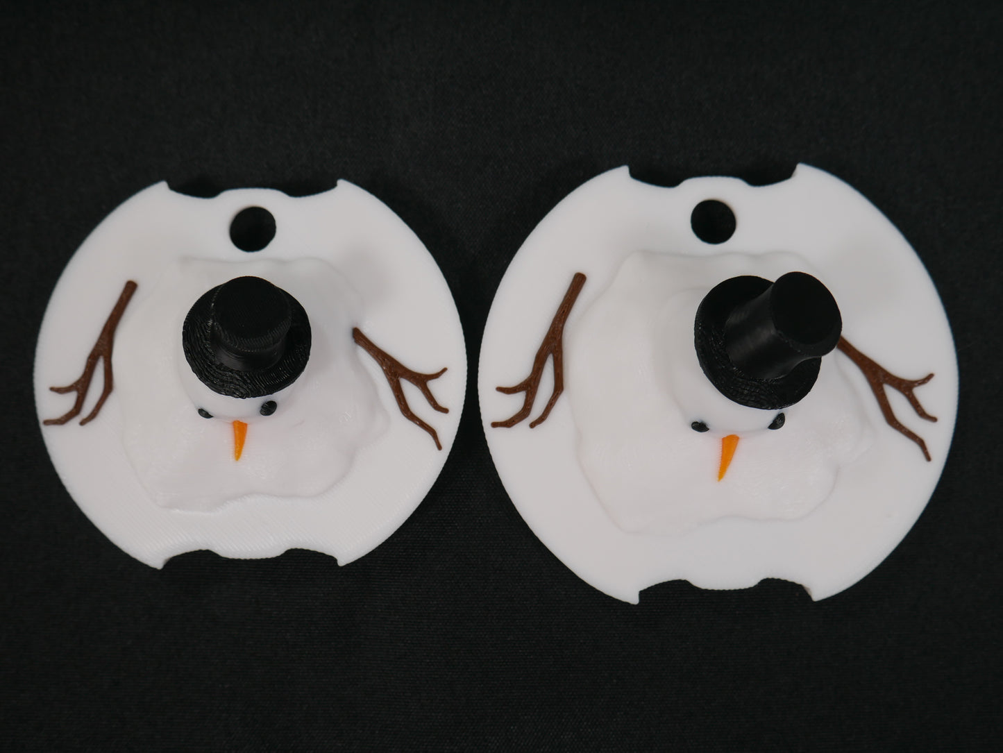 Melted Snowman Stanley Cup Topper STL File for 3D Printing