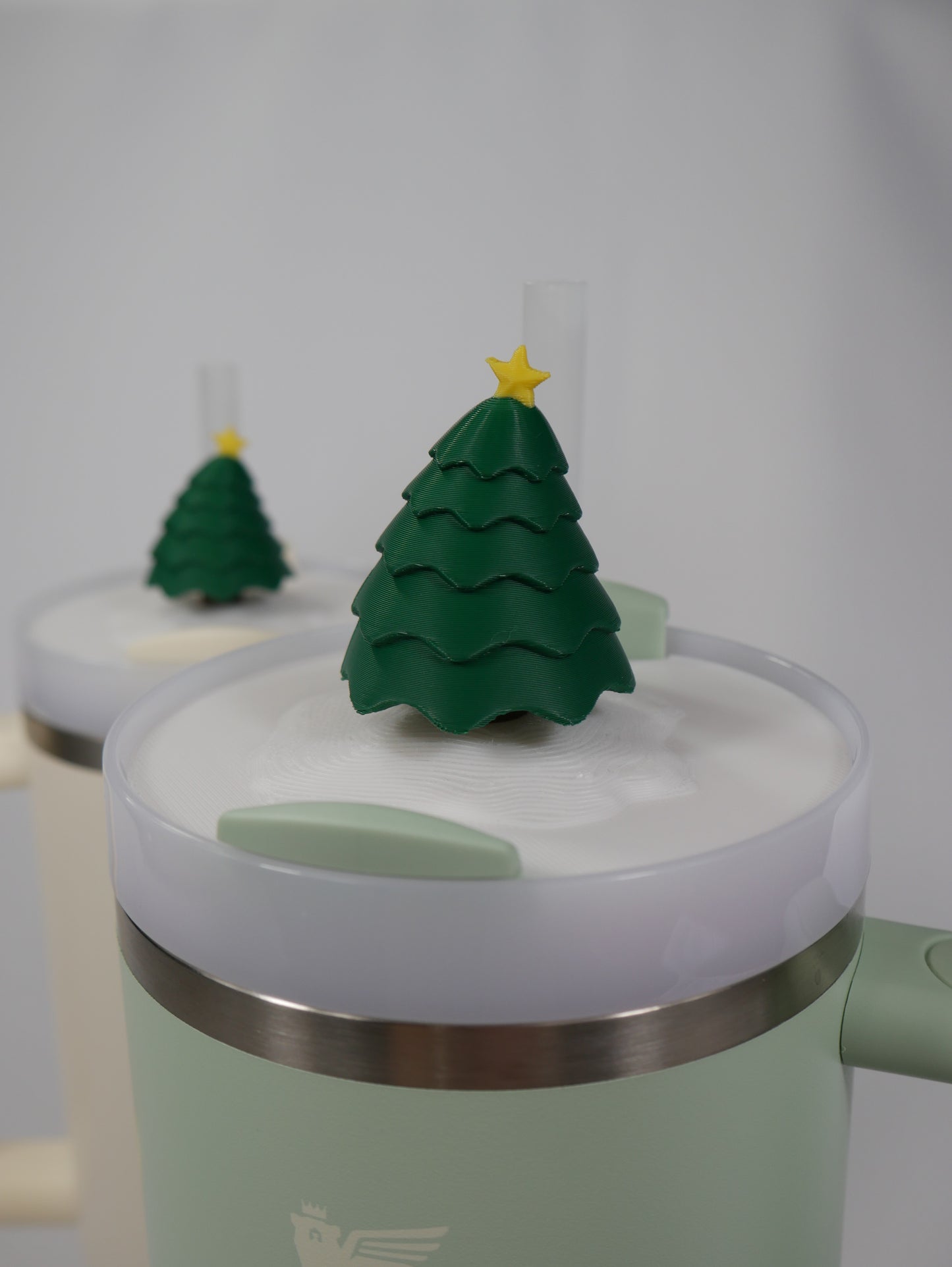 Christmas Tree Stanley Cup Topper STL File for 3D Printing