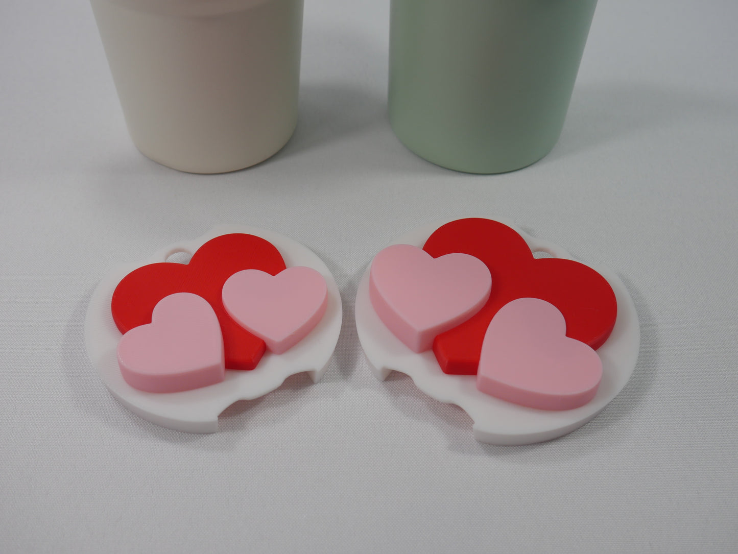 Heart Trio Stanley Cup Topper STL File for 3D Printing