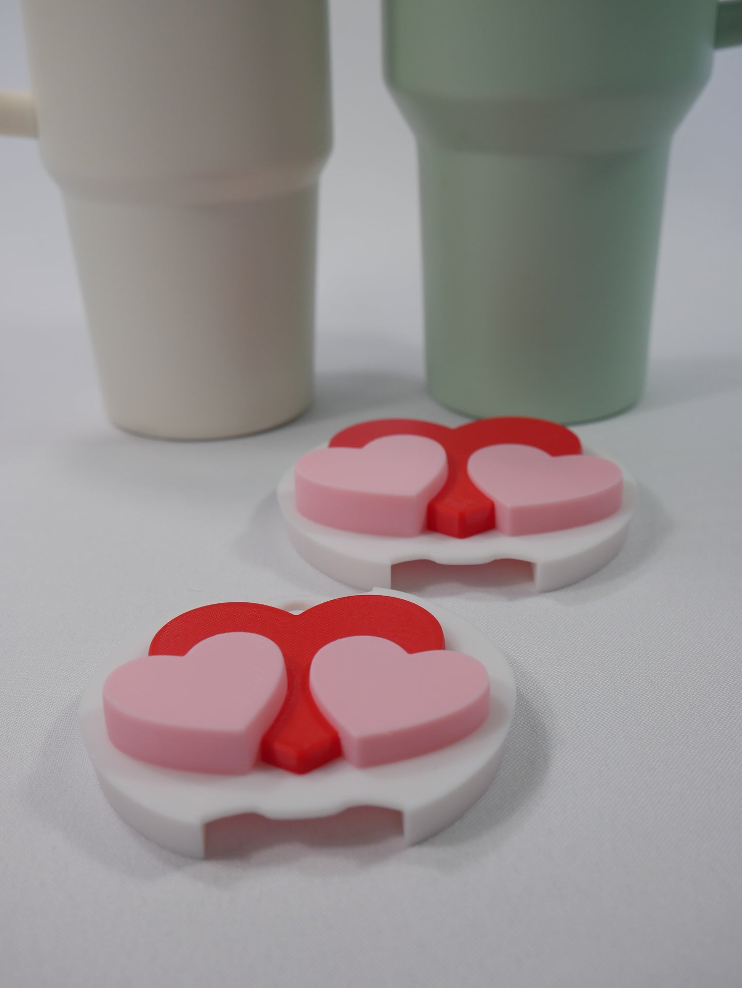 Heart Trio Stanley Cup Topper STL File for 3D Printing