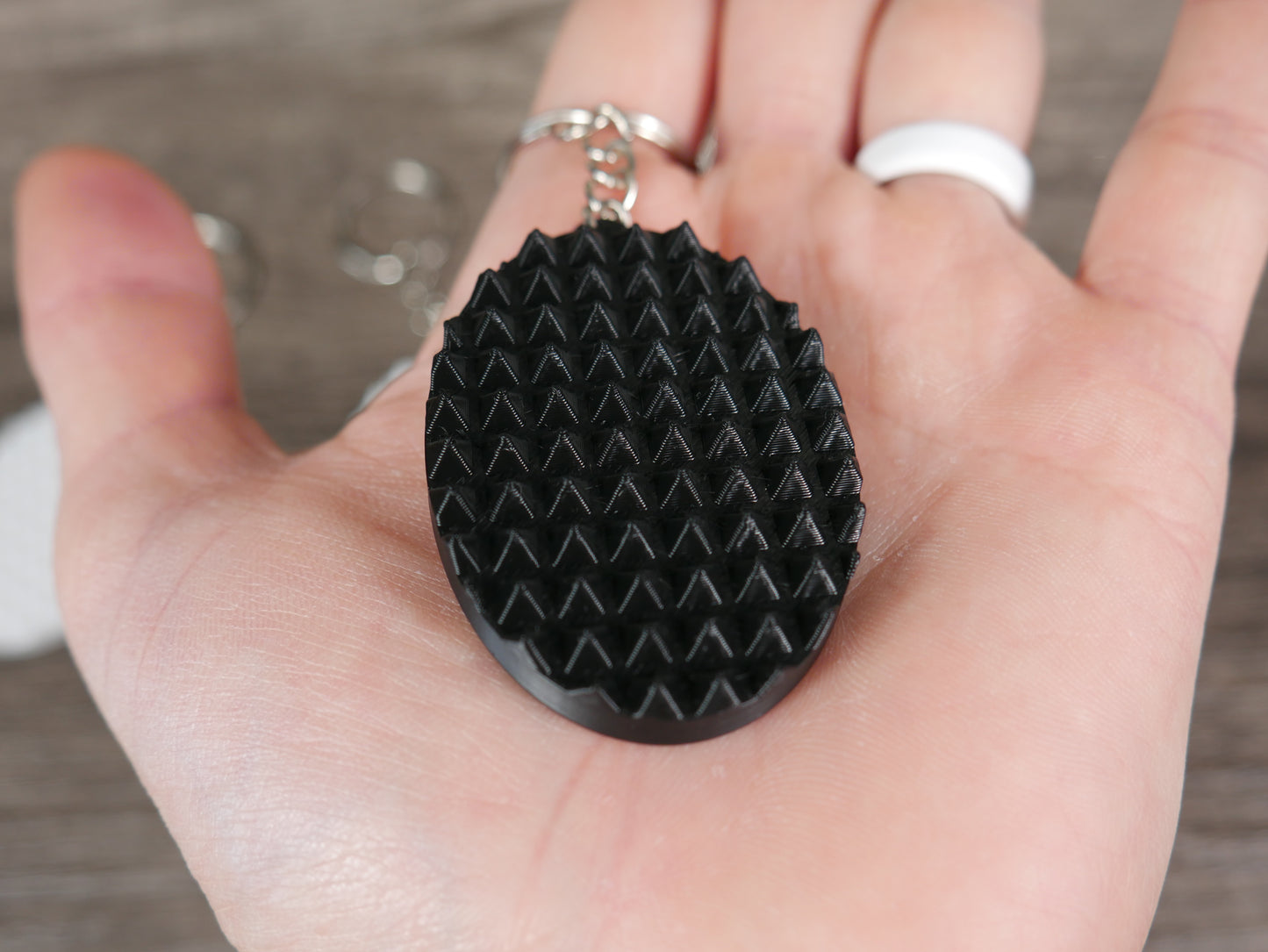 Spiky Pain Stim Fidget Toy Keychain STL File for 3D Printing