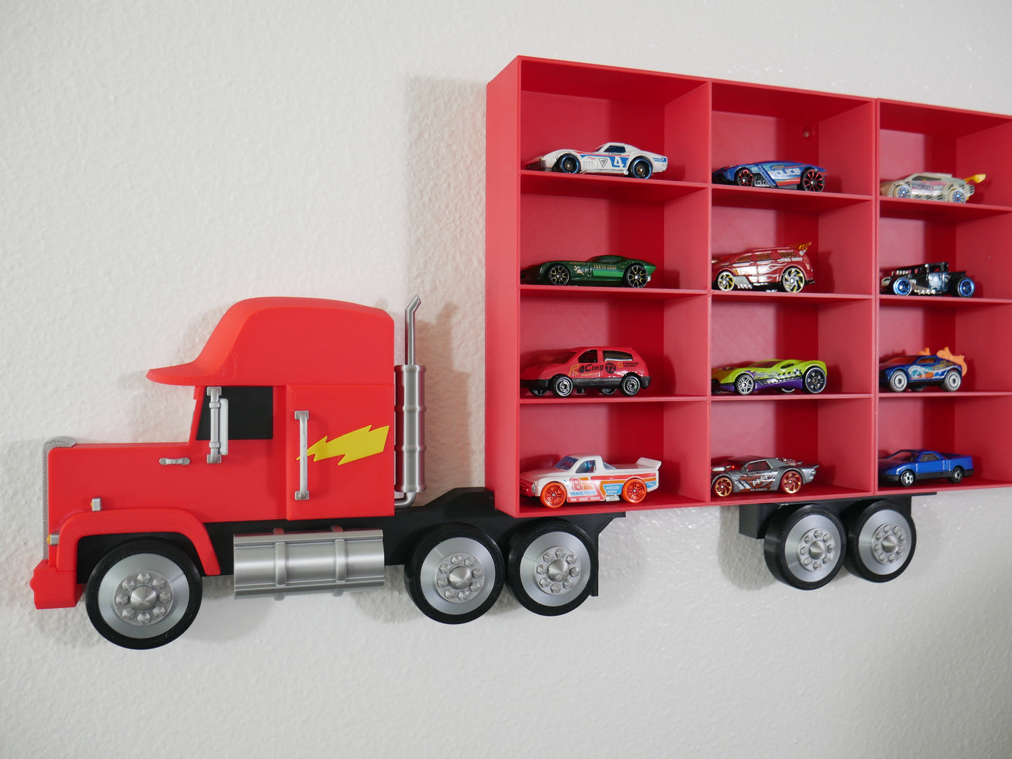 Mack Truck Toy Car Storage Shelf