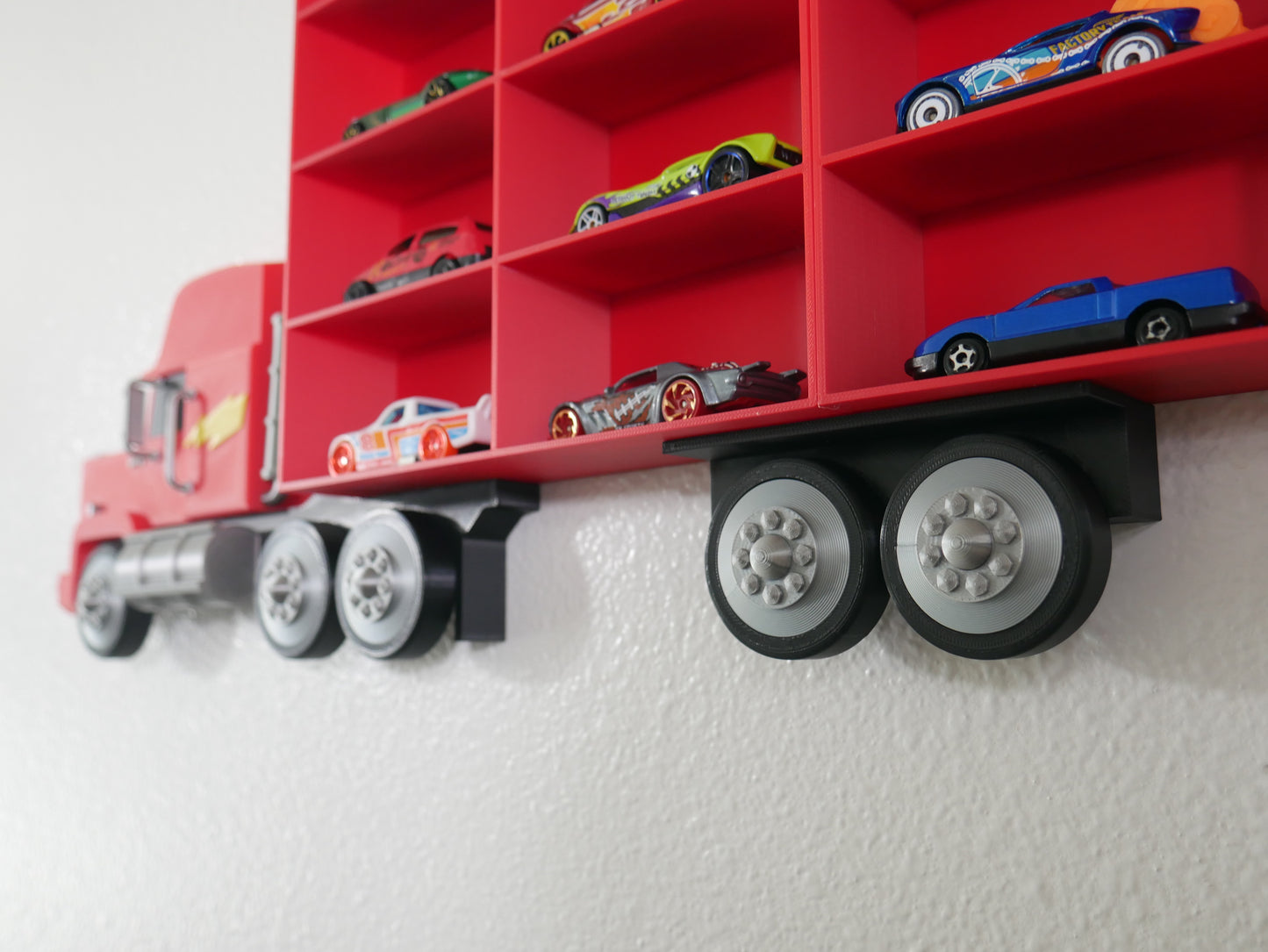 Mack Truck Toy Car Storage Shelf