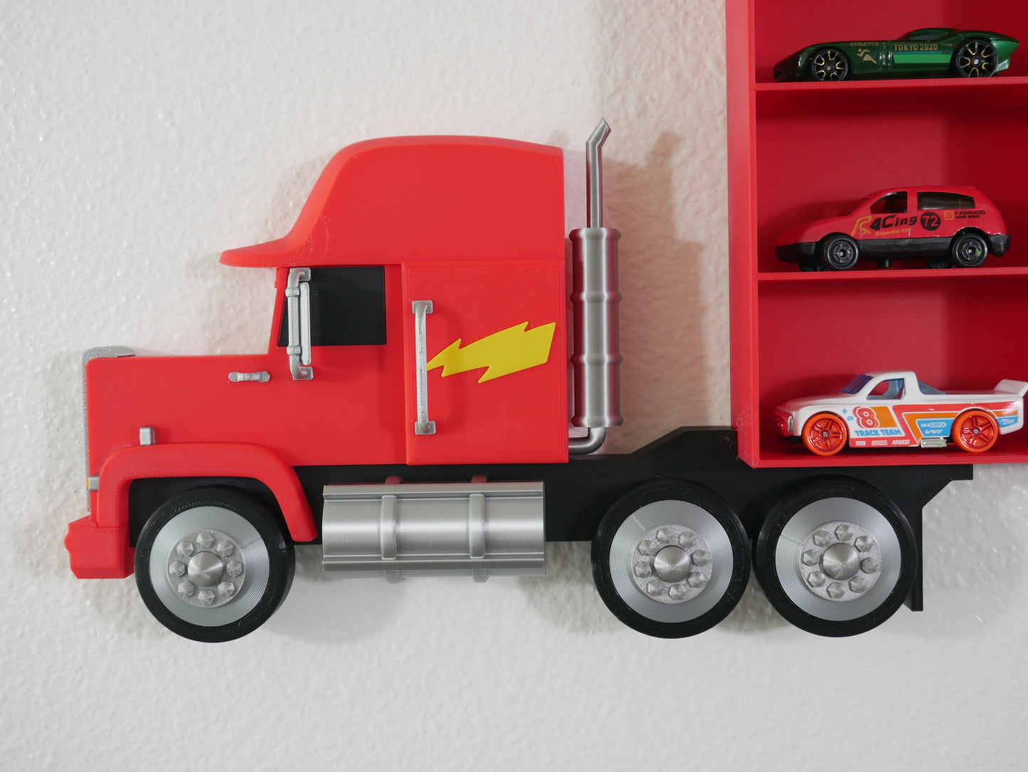 Mack Truck Toy Car Storage Shelf