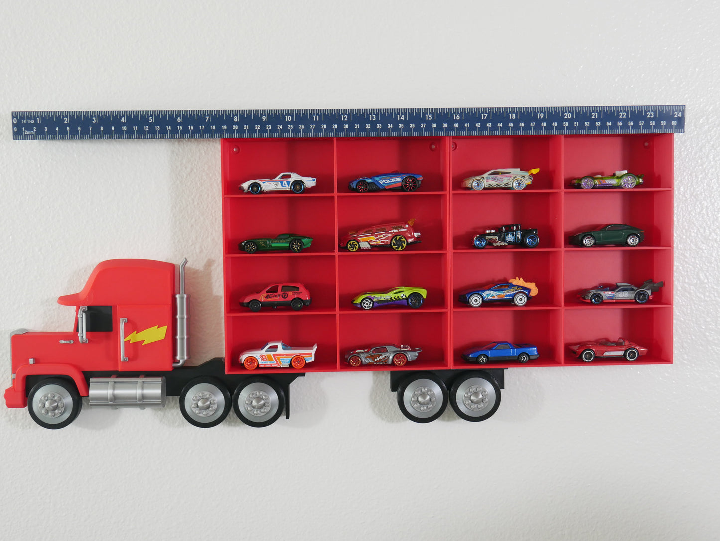 Mack Truck Toy Car Storage Shelf