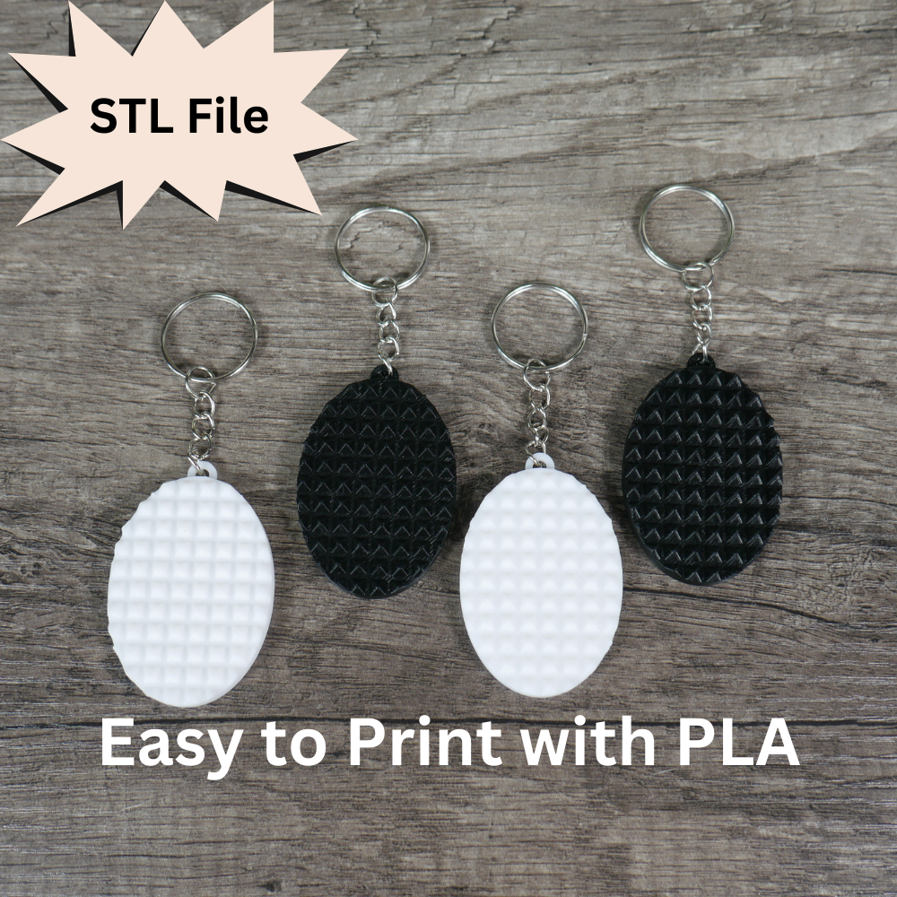 Spiky Pain Stim Fidget Toy Keychain STL File for 3D Printing