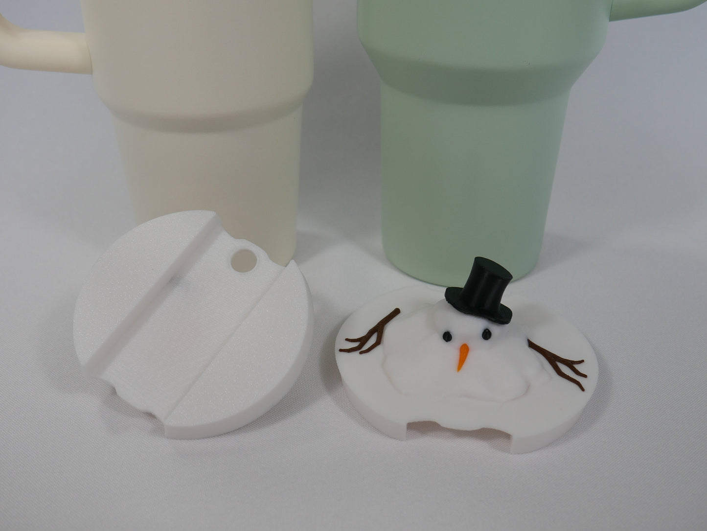 Melted Snowman Stanley Lid Topper