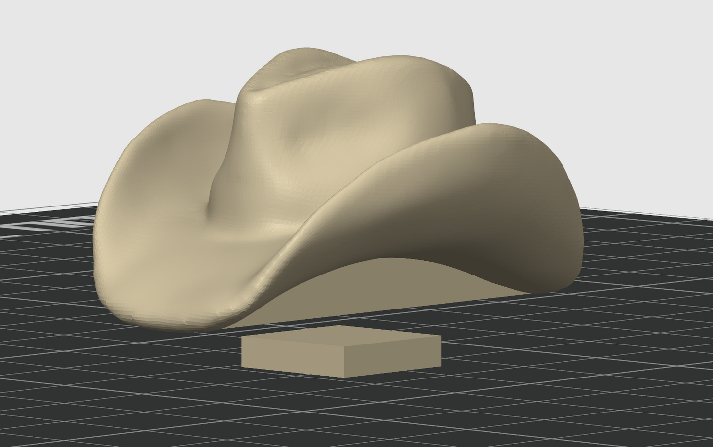 Cowboy Hat Keychain STL File For 3D Printing