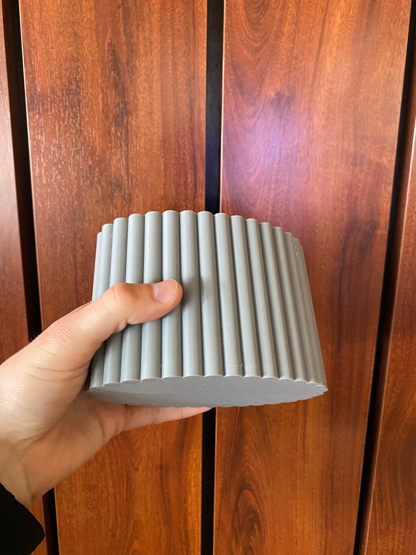 2 Section Scalloped Pencil Holder STL File for 3D Printing