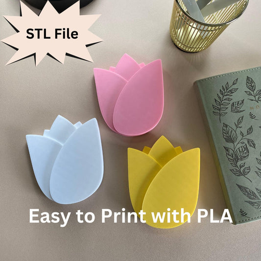 Tulip Attachment Head For Universal Headphone Holder, STL File for 3D Printing