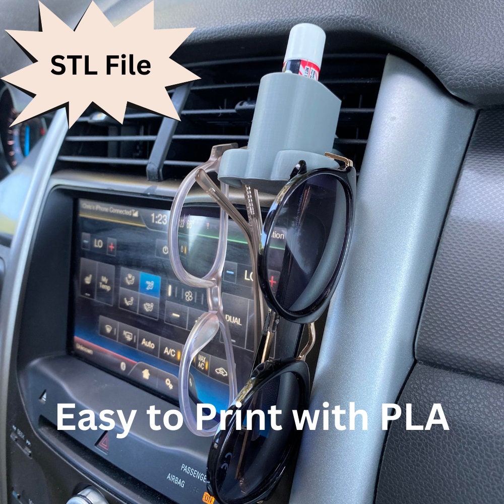 Chapstick Holder Car Vent Clip STL File for 3d Printing