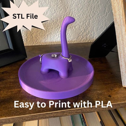 Dinosaur Ring Holder STL File for 3D Printing