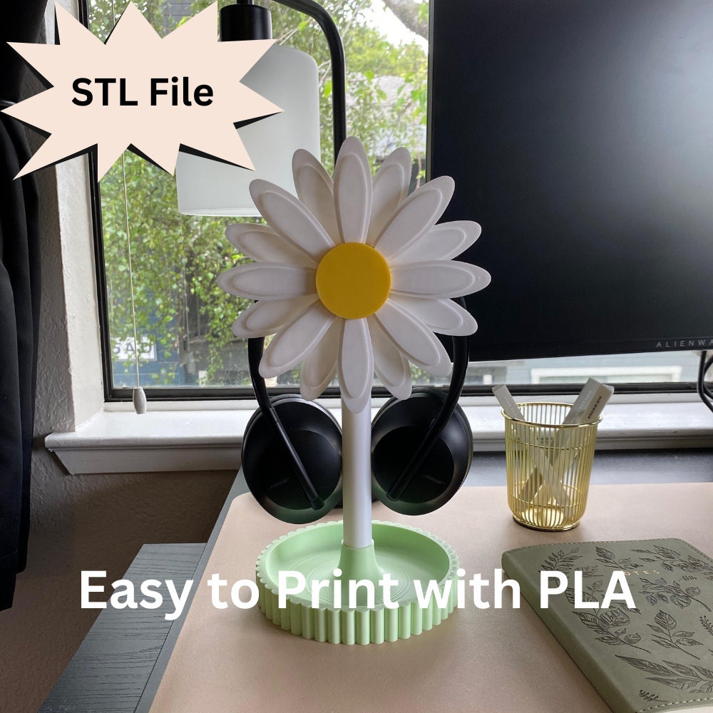 Universal Headphone Stand Base STL File for 3D Printing