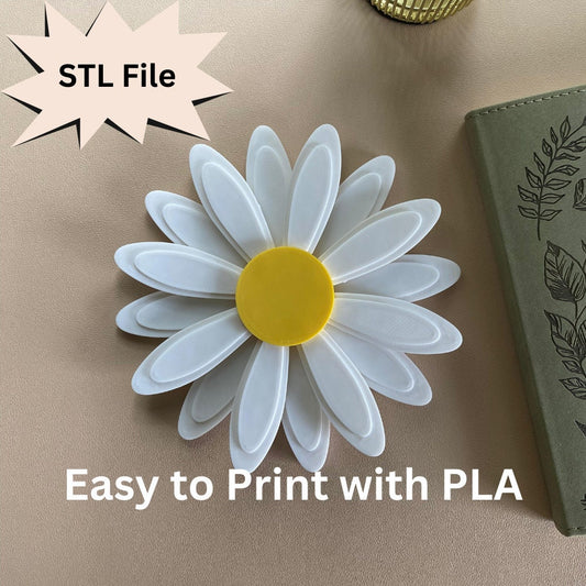Daisy Attachment Head For Universal Headphone Holder STL File for 3D Printing