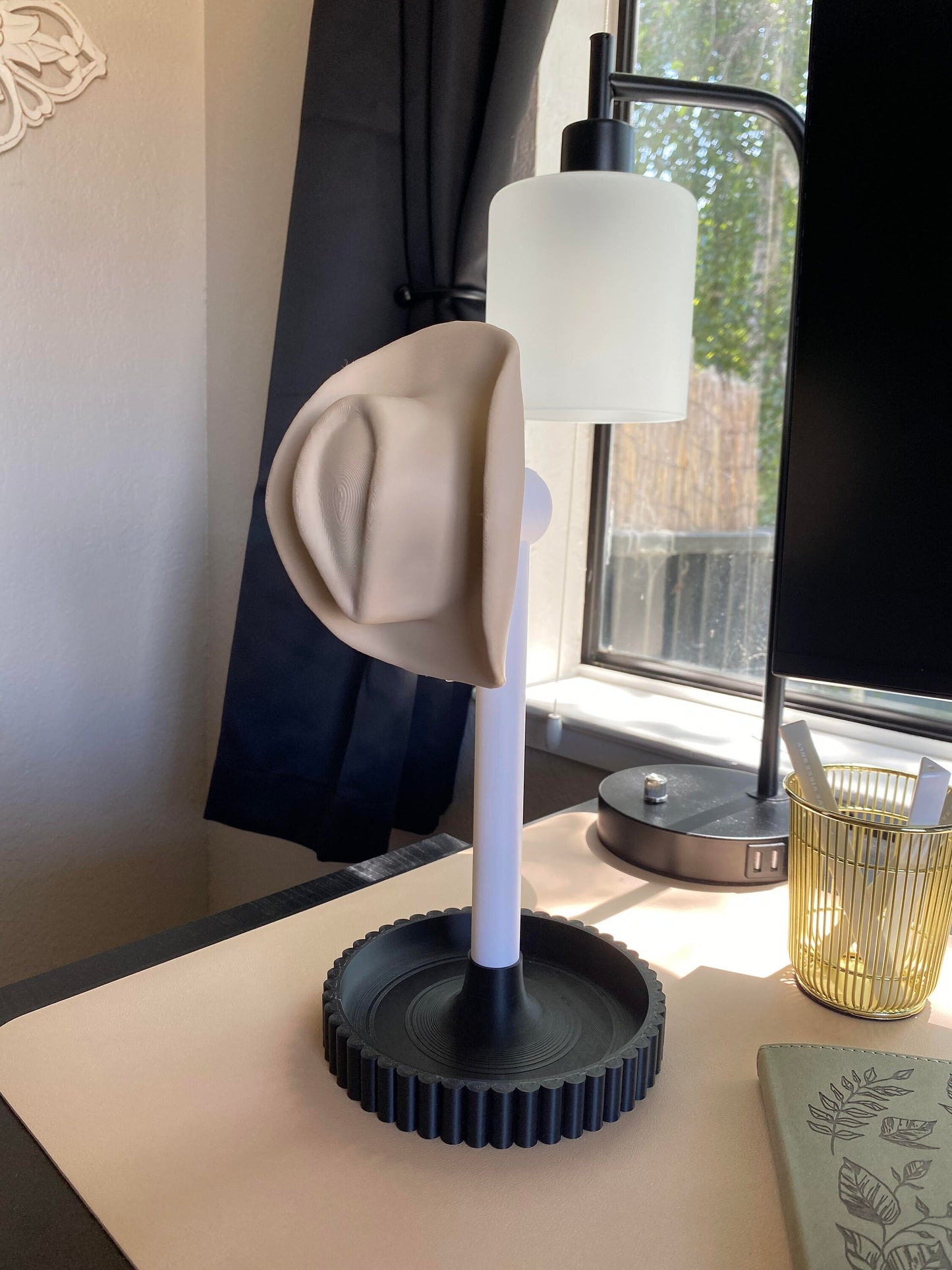 Cowboy Hat Attachment Head For Universal Headphone Holder, STL File For 3D Printing
