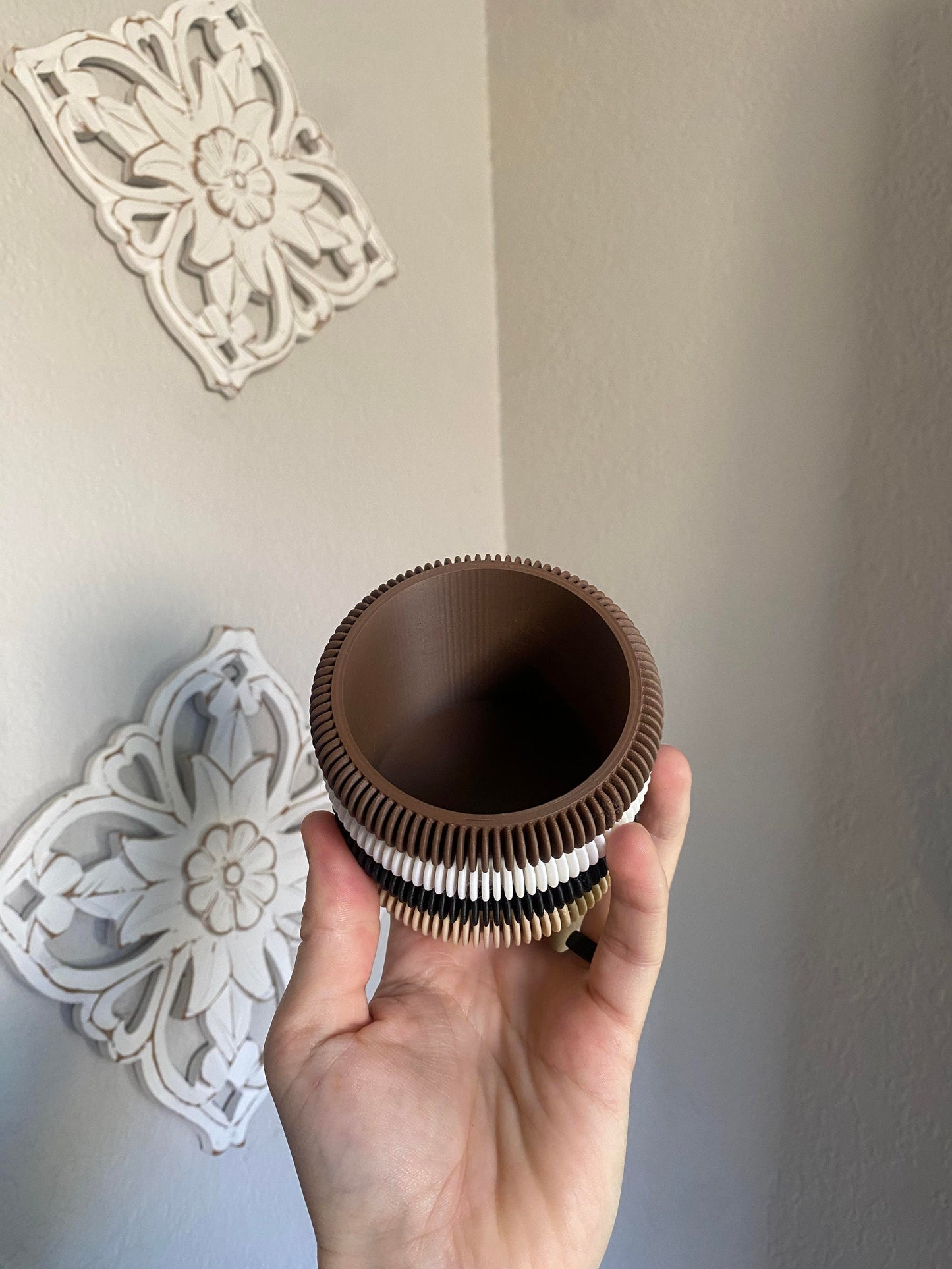 Japandi Inspired Pen Holder STL File for 3D Printing