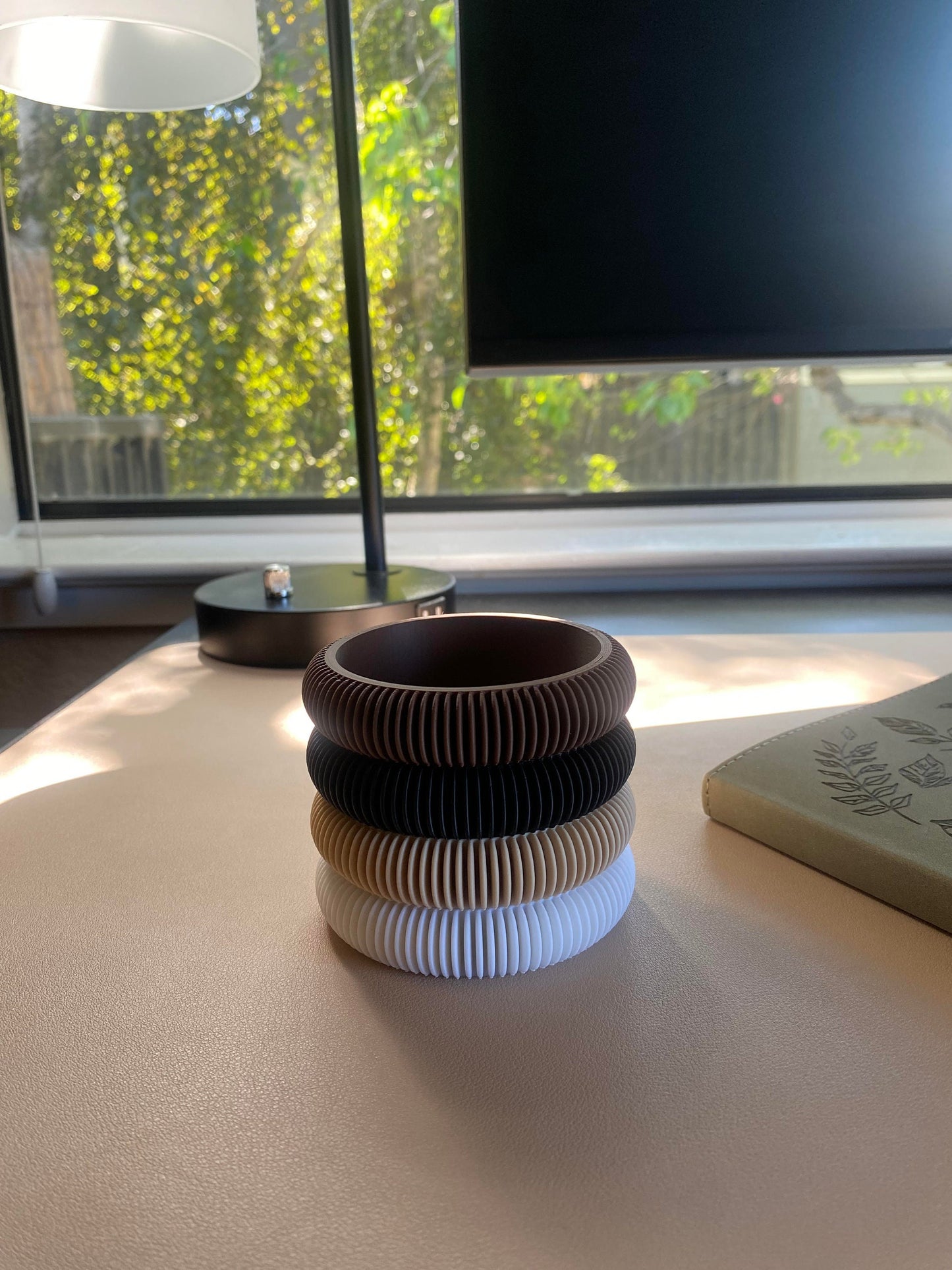 Japandi Inspired Pen Holder STL File for 3D Printing