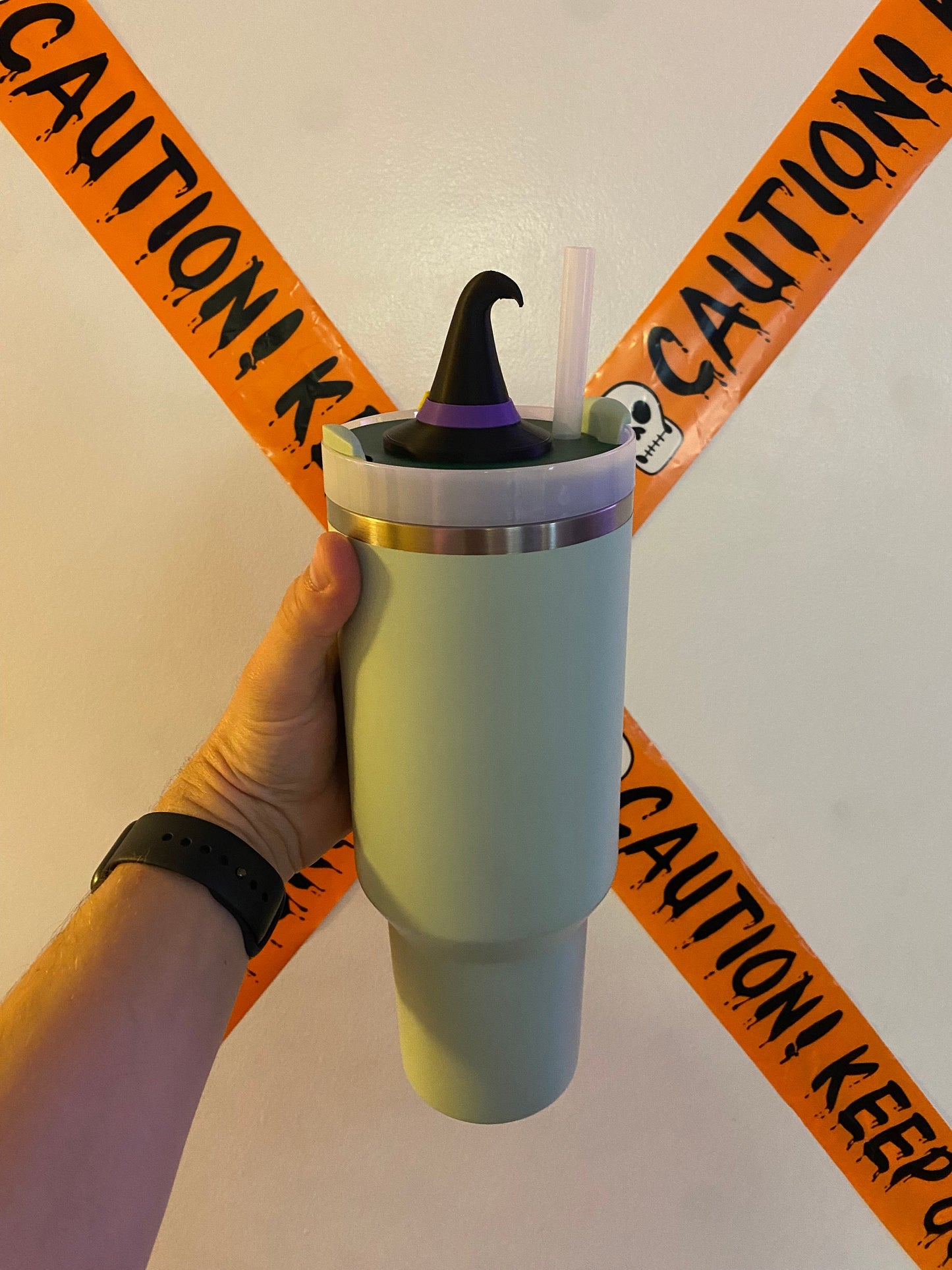 Halloween Witch Hat Stanley Cup Topper STL File For 3D Printing