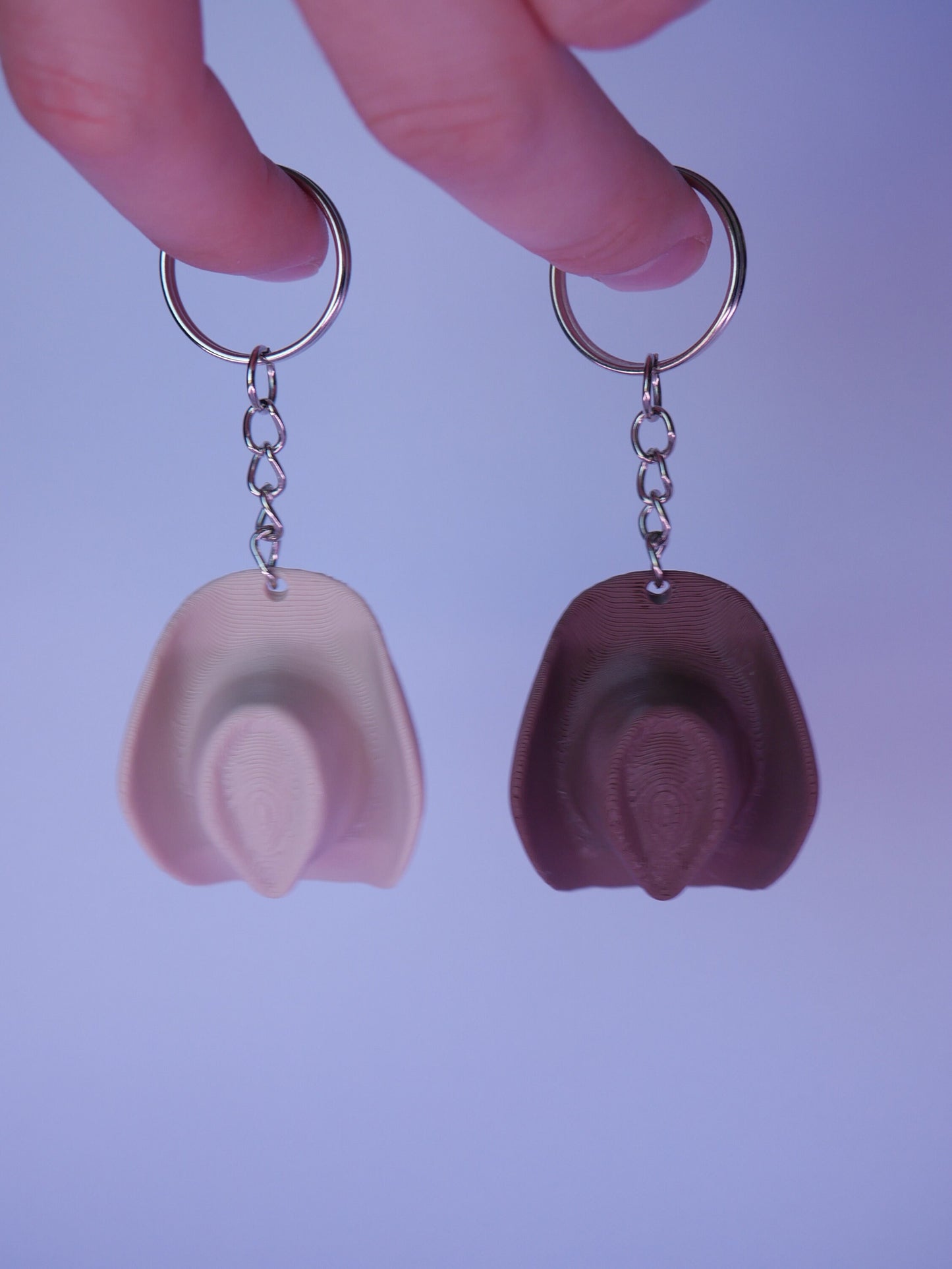 Cowboy Hat Keychain STL File For 3D Printing