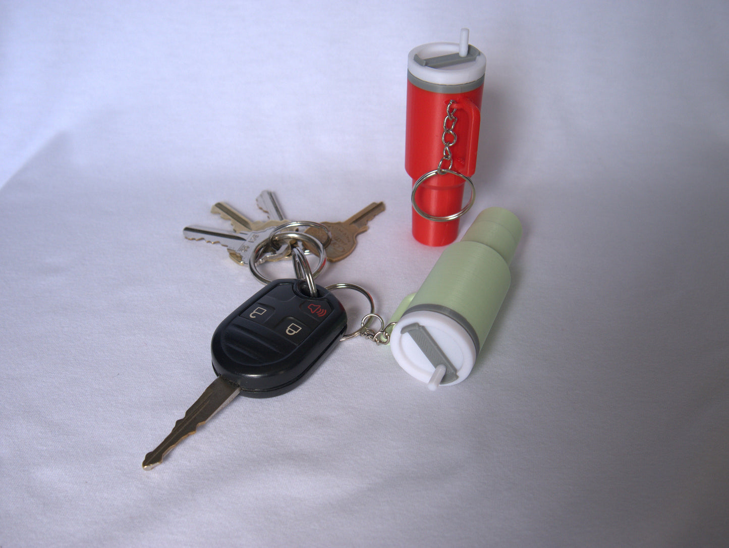 Mini Stanley Inspired Tumbler Chapstick Holder Keychain STL File for 3D Printing