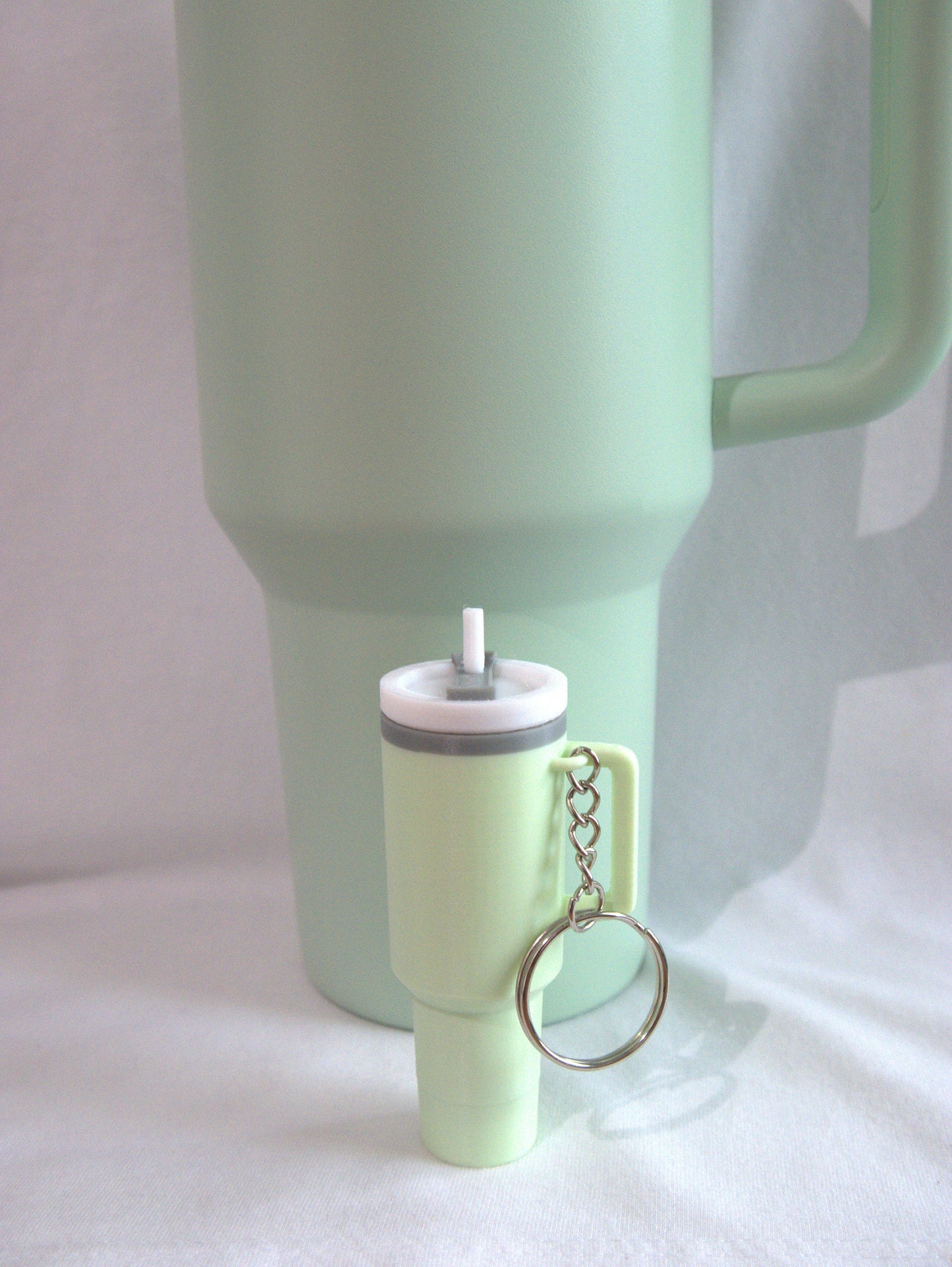 Mini Stanley Inspired Tumbler Chapstick Holder Keychain STL File for 3D Printing