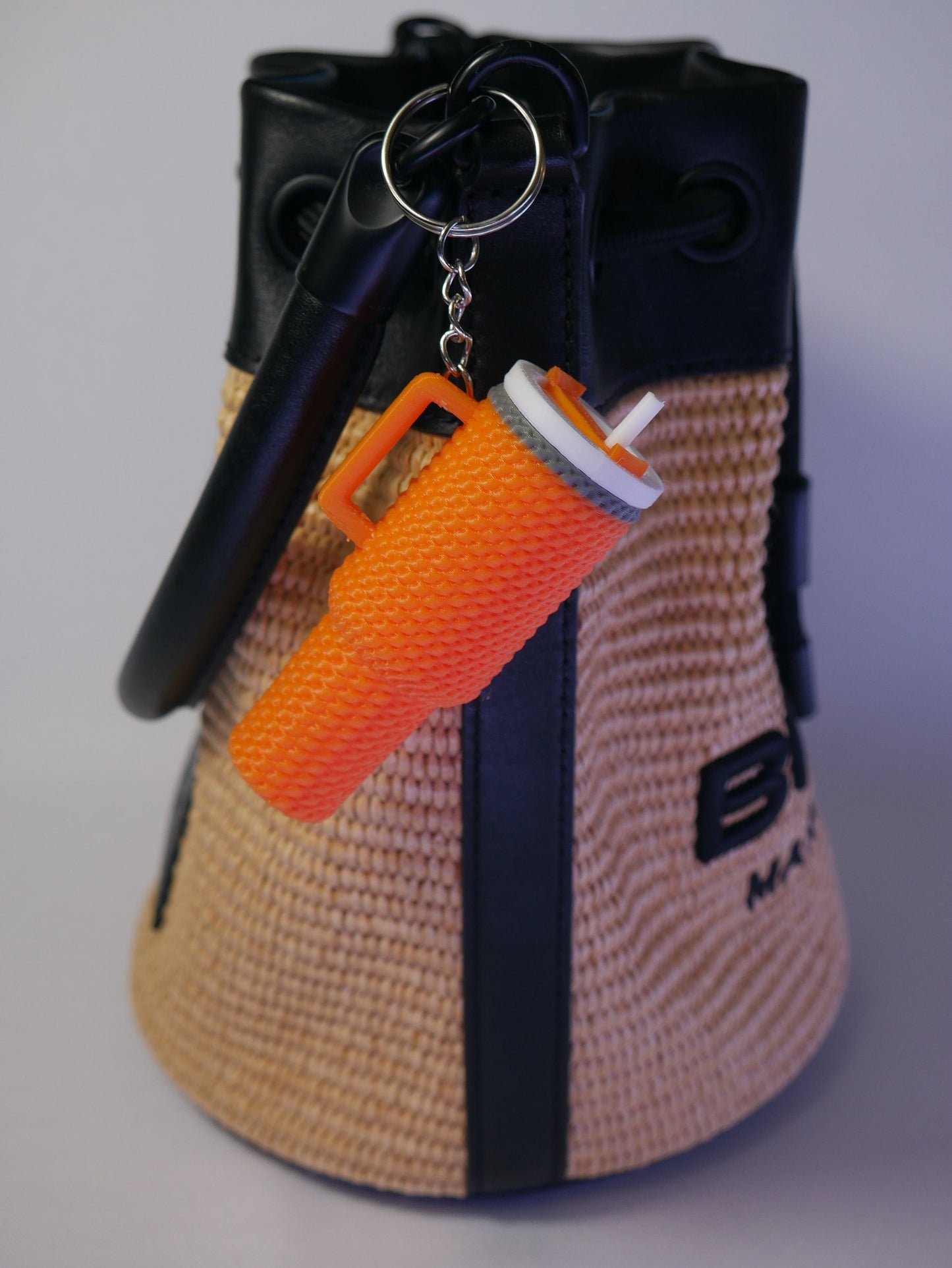 Mini Crochet Stanley Inspired Tumbler Chapstick Holder Keychain STL File for 3D Printing